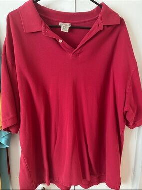LL Bean Men’s Raspberry Red Polo Shirt